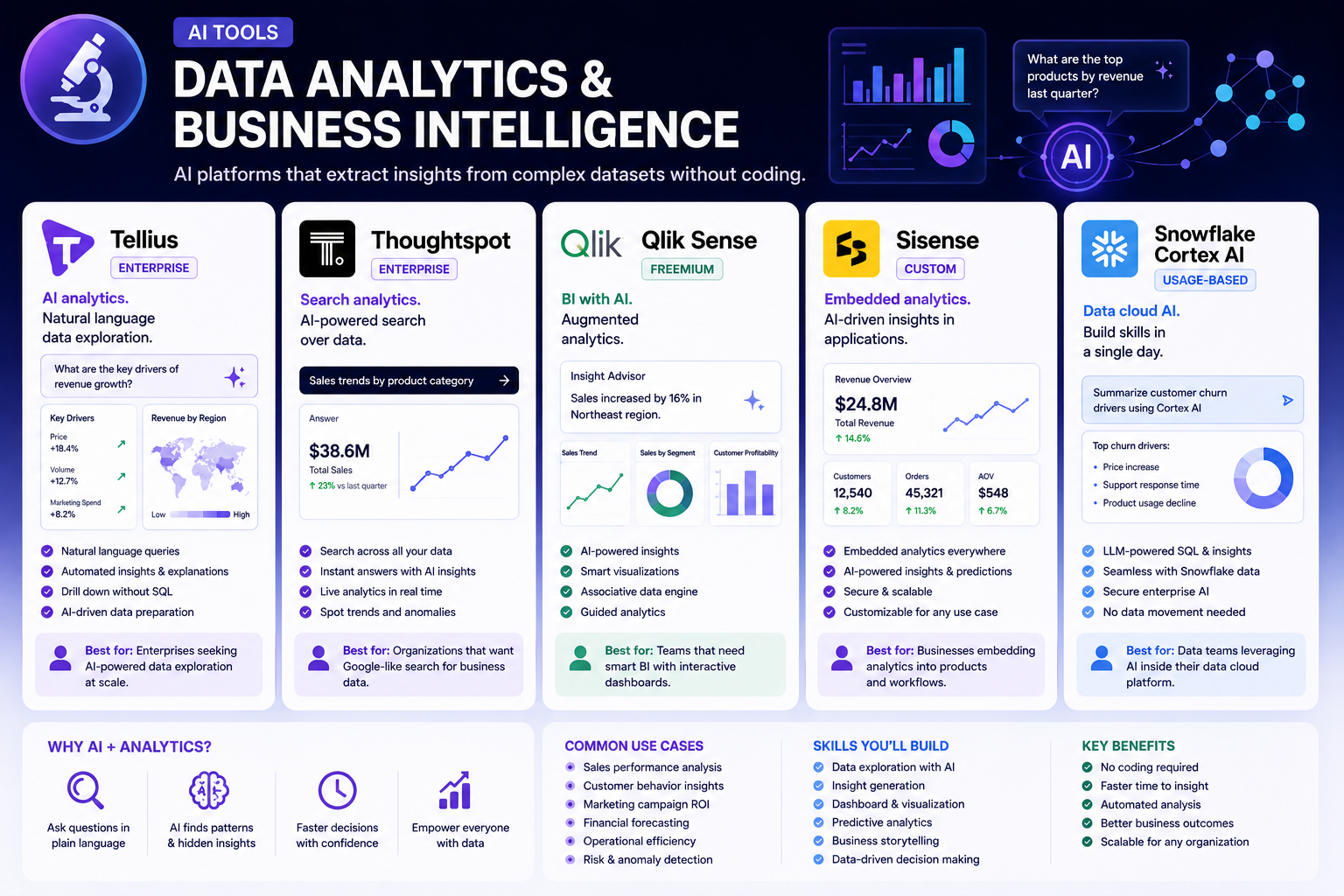 AI Tools: Data Analytics & Business Intelligence